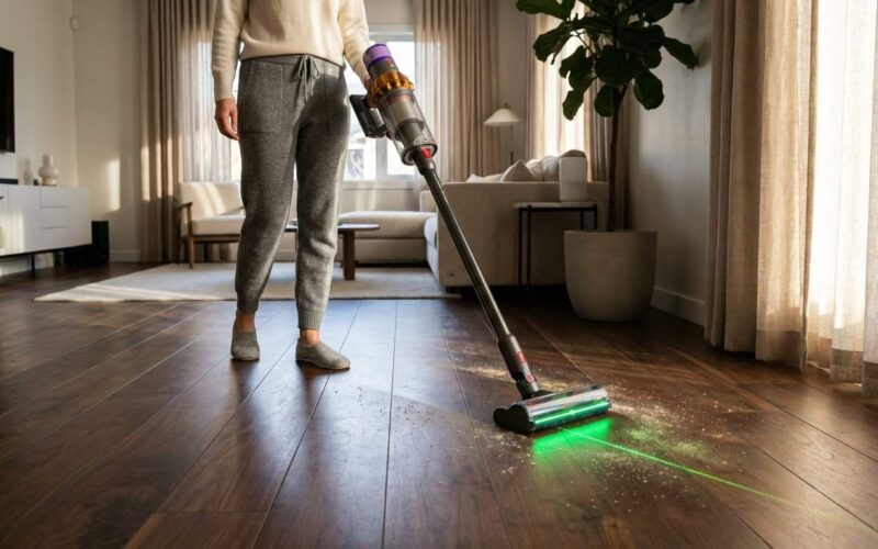 Jak działa technologia laserowa w końcówkach Dyson Detect?