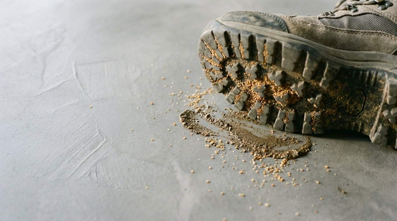 Mikrocement w przedpokoju i wiatrołapie: wytrzymałość na piasek i błoto