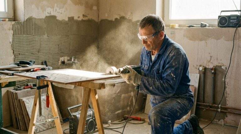 Kiedy lepiej wiercić otwory: przed ułożeniem płytek czy po ich przyklejeniu?