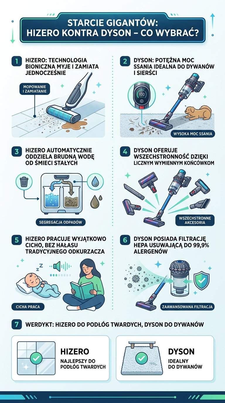 Infografika: Hizero czy dyson - na jaką markę postawić?