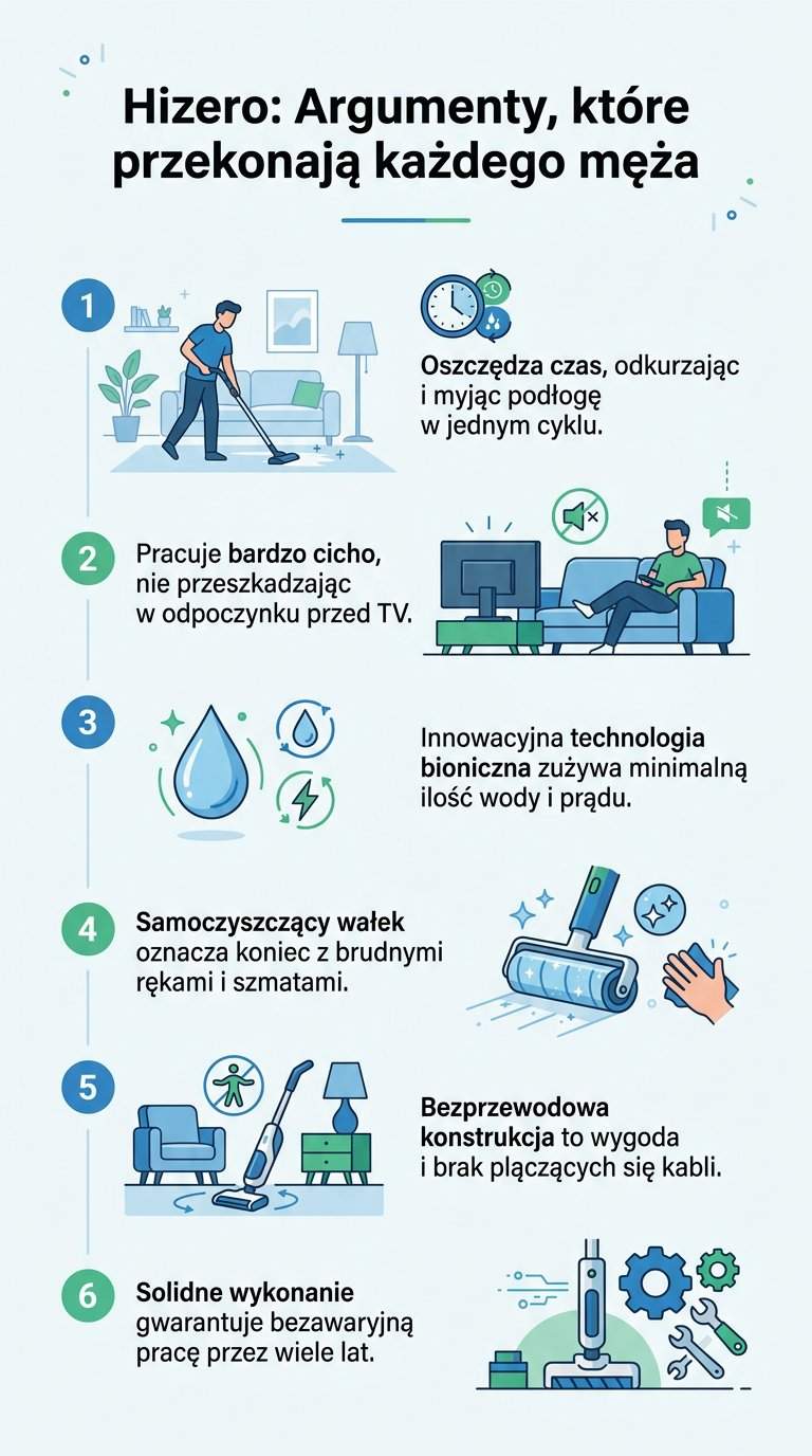 Infografika: Kiedy mąż nie chce kupić Hizero - przygotuj argumenty!