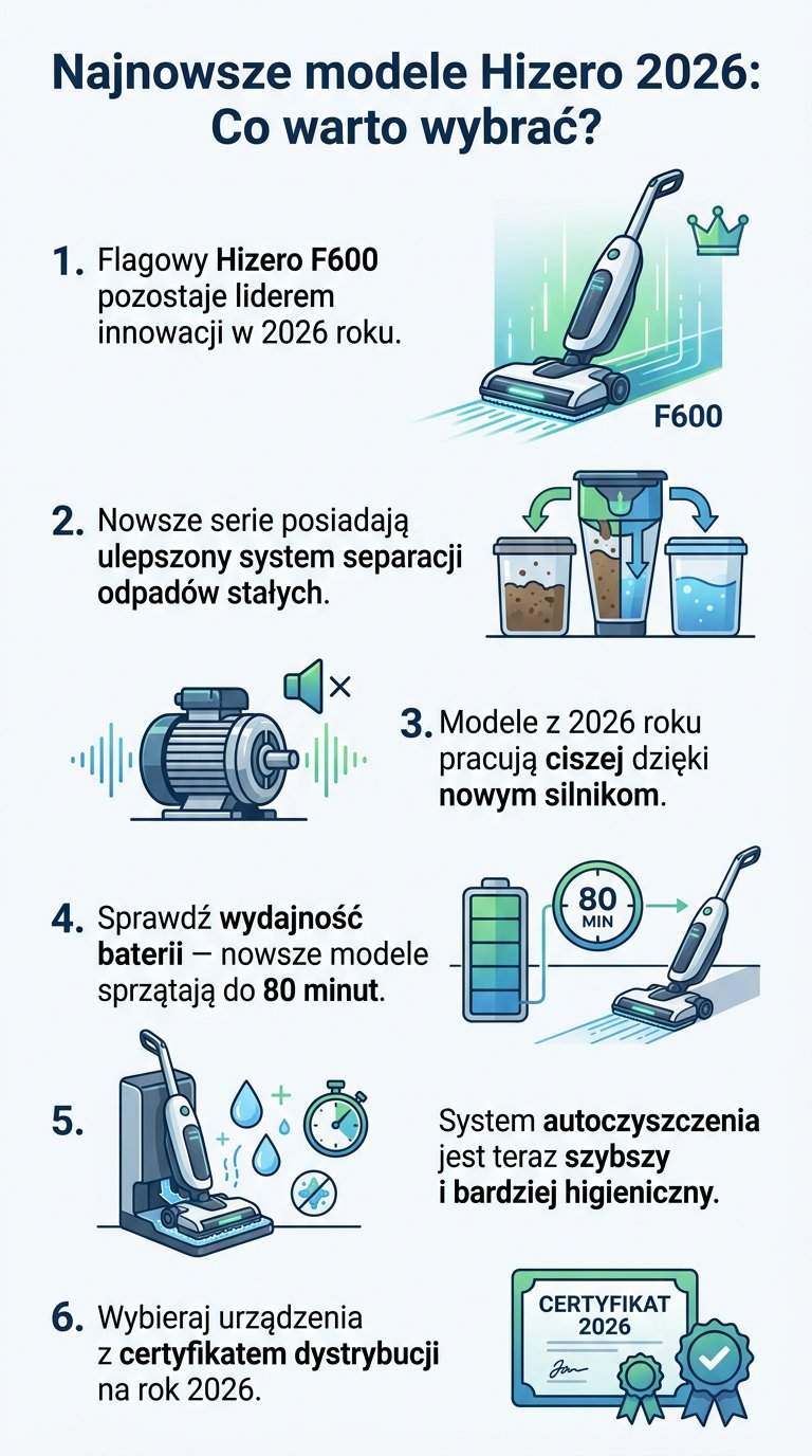 Infografika: Który model hizero jest nowszy w 2026 roku?