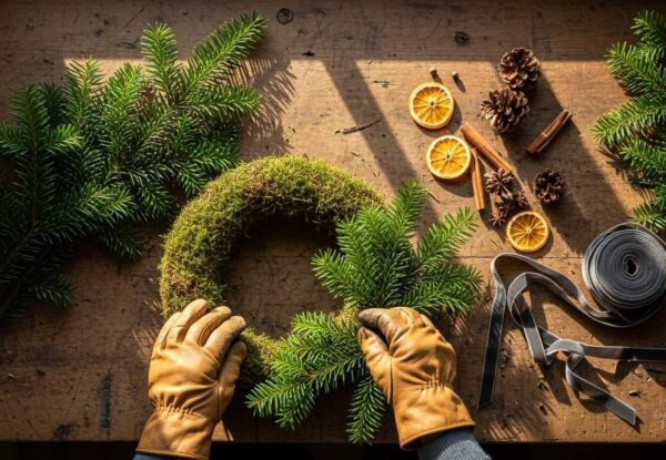 Jak zrobić stroik na cmentarz z żywego świerku? DIY