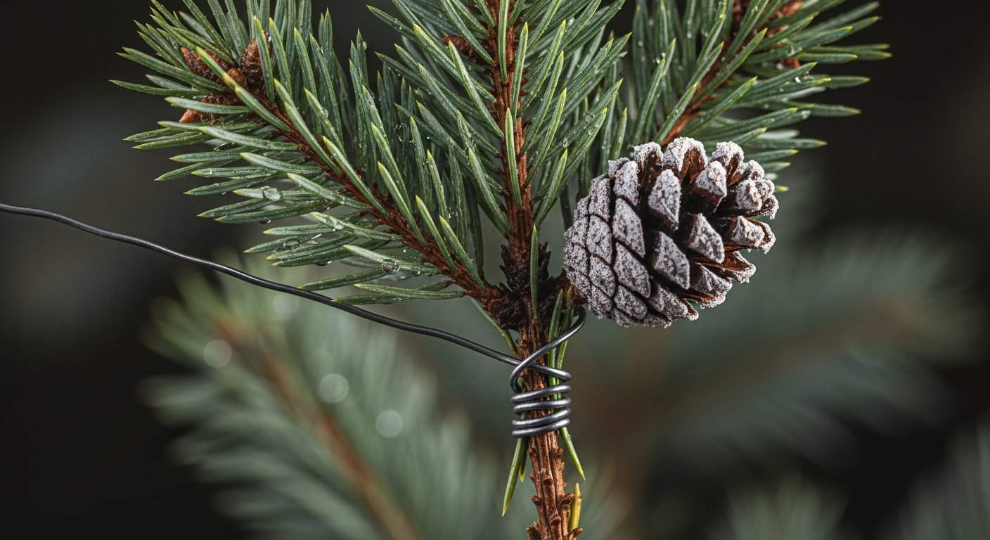 Jak zrobić stroik na cmentarz z żywego świerku? DIY