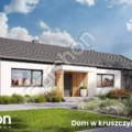 Dom w kruszczykach 20 (GE) – parterowy projekt z garażem jednostanowiskowy i czterema pokojami